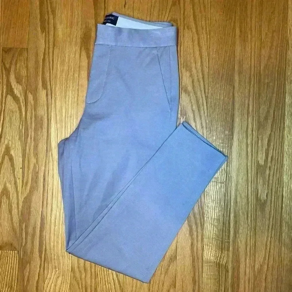 Banana Republic Womens Pants‎ Gray Size 0p High Rise Slim Ankle Cotton Blend - Picture 1 of 7